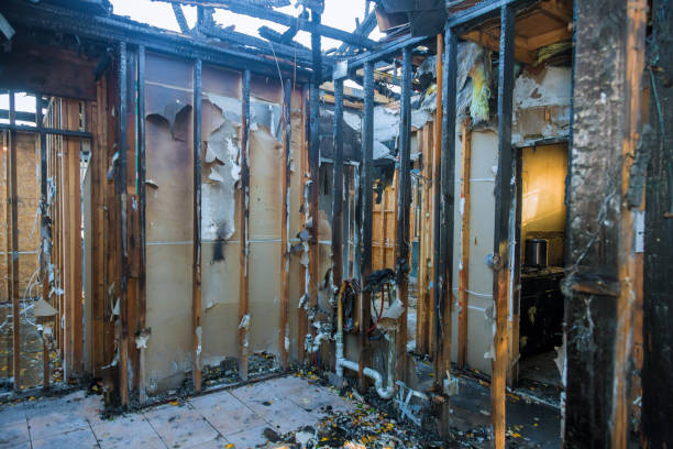 Professional Fire Damage Assessment technician working in Millstone Township, NJ